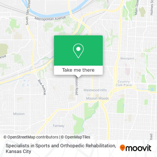 Specialists in Sports and Orthopedic Rehabilitation map