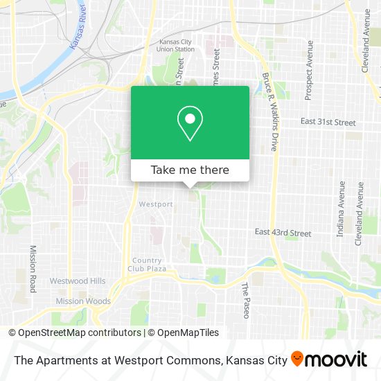 The Apartments at Westport Commons map