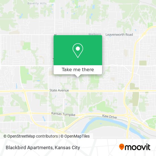 Blackbird Apartments map