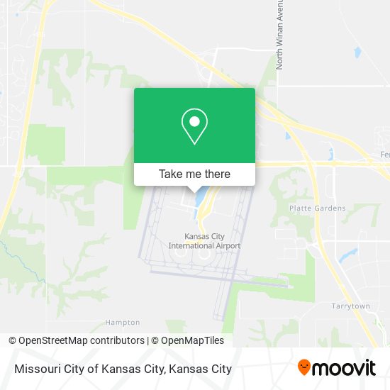 Mapa de Missouri City of Kansas City