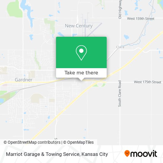 Mapa de Marriot Garage & Towing Service