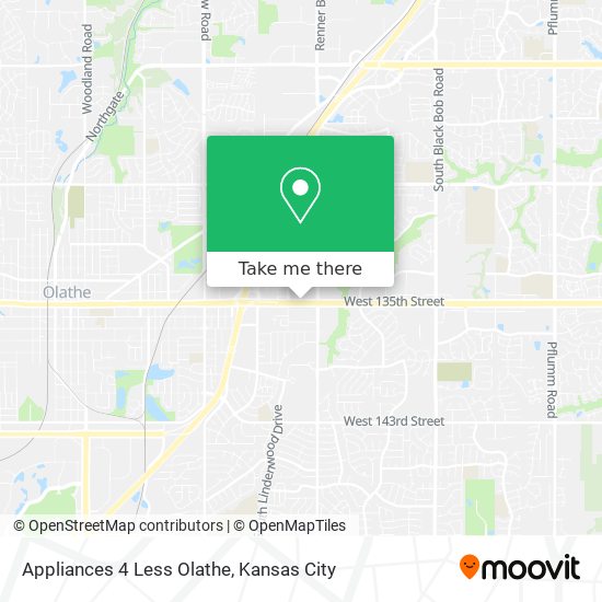 Mapa de Appliances 4 Less Olathe