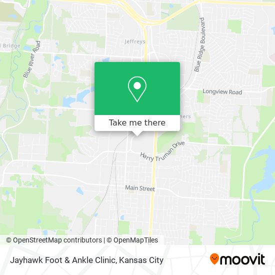 Jayhawk Foot & Ankle Clinic map