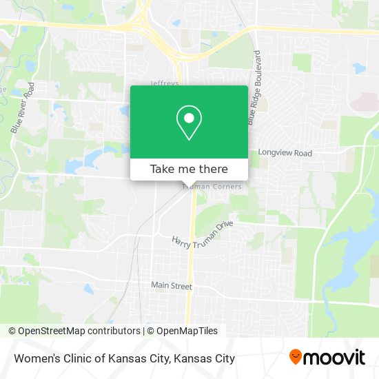 Women's Clinic of Kansas City map