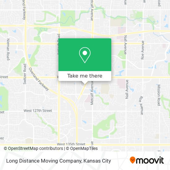 Long Distance Moving Company map