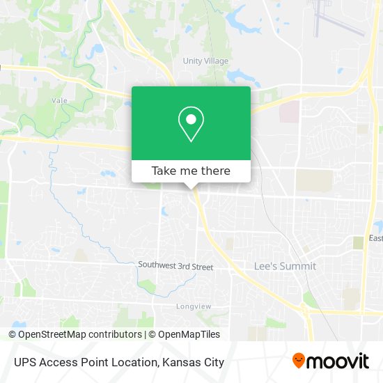 UPS Access Point Location map