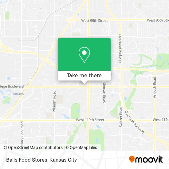 Balls Food Stores map