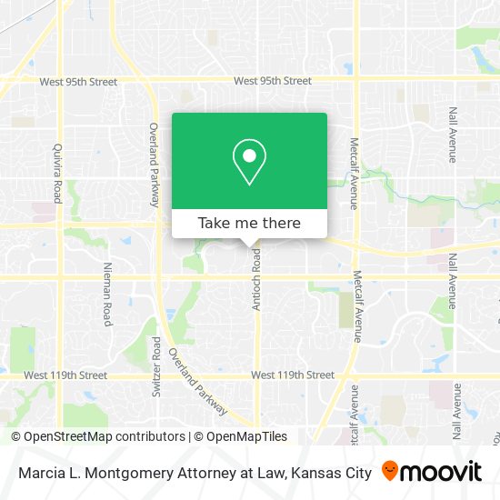 Marcia L. Montgomery Attorney at Law map