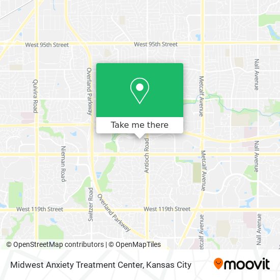 Mapa de Midwest Anxiety Treatment Center