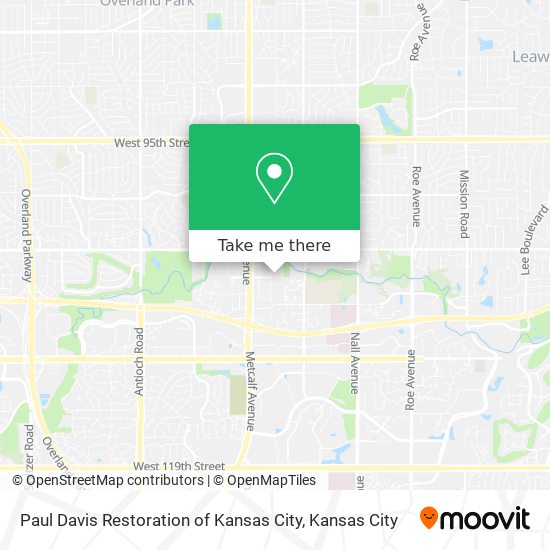 Mapa de Paul Davis Restoration of Kansas City