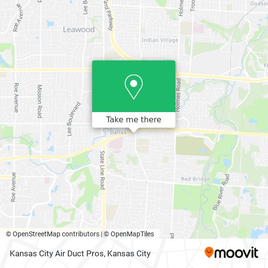 Kansas City Air Duct Pros map