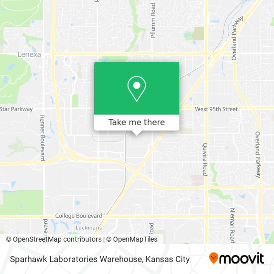 Sparhawk Laboratories Warehouse map