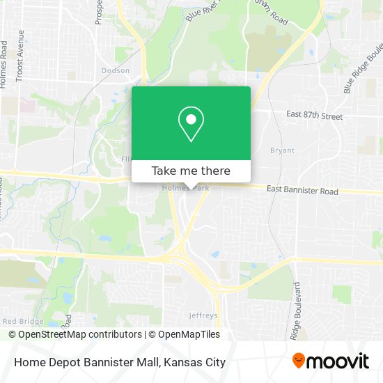 Mapa de Home Depot Bannister Mall