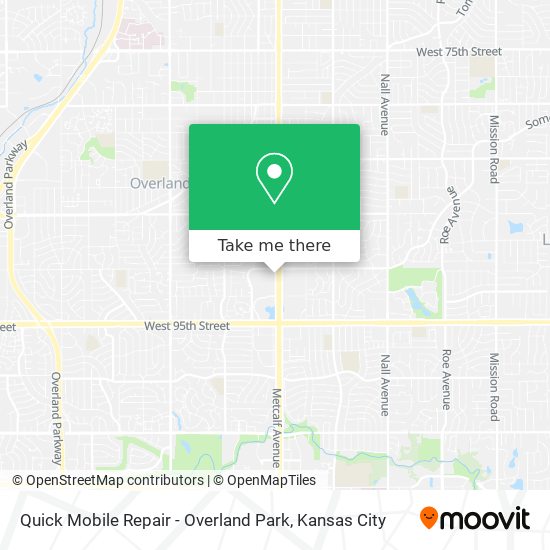 Quick Mobile Repair - Overland Park map