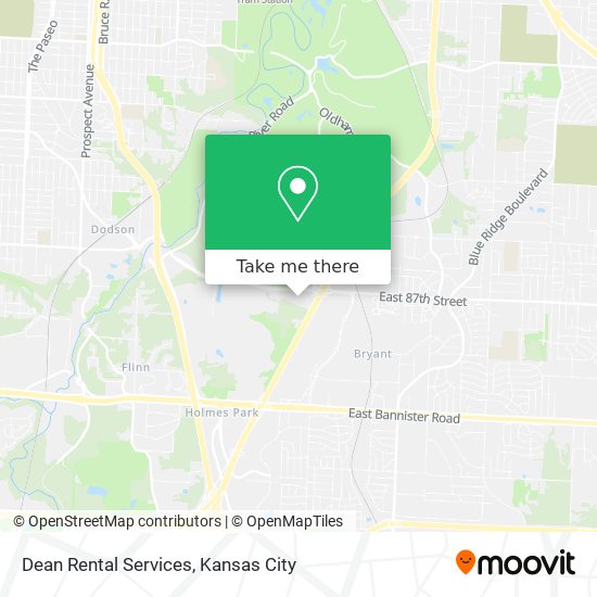 Dean Rental Services map