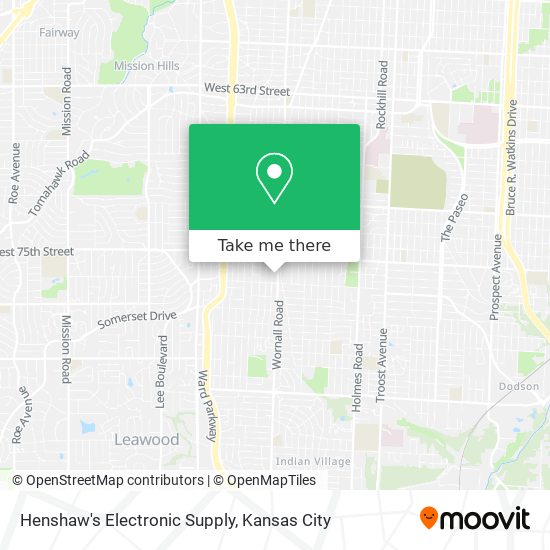 Henshaw's Electronic Supply map