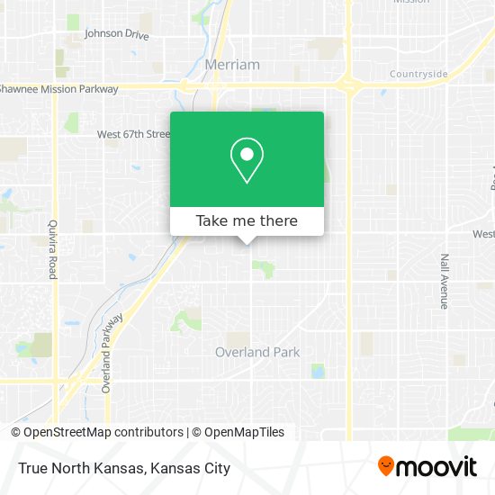 True North Kansas map