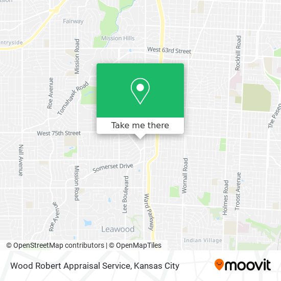 Wood Robert Appraisal Service map
