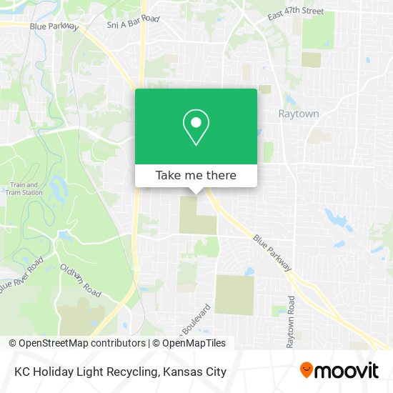 KC Holiday Light Recycling map