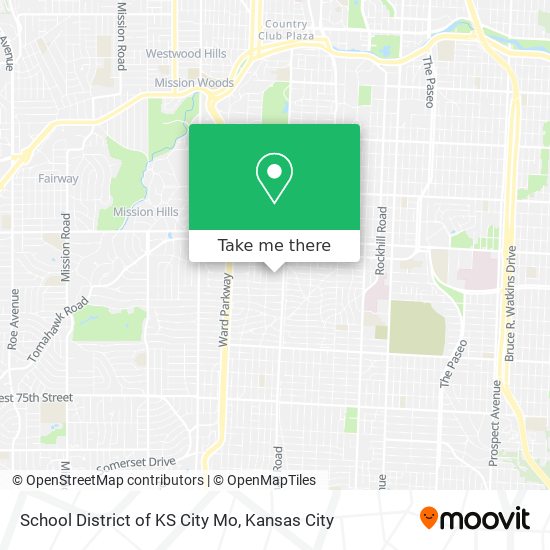 Mapa de School District of KS City Mo