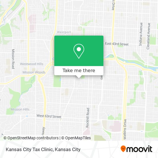 Kansas City Tax Clinic map