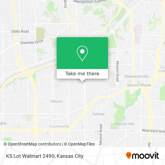 KS Lot Walmart 2490 map