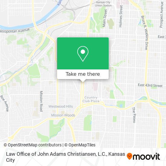 Mapa de Law Office of John Adams Christiansen, L.C.