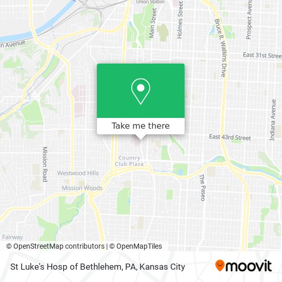 Mapa de St Luke's Hosp of Bethlehem, PA
