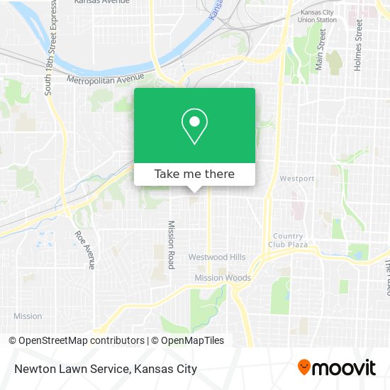 Newton Lawn Service map