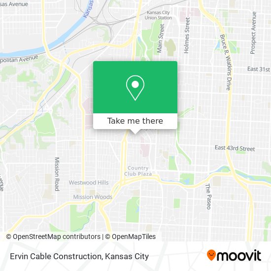 Mapa de Ervin Cable Construction