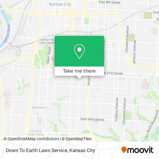 Down To Earth Lawn Service map