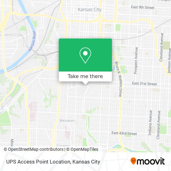 UPS Access Point Location map