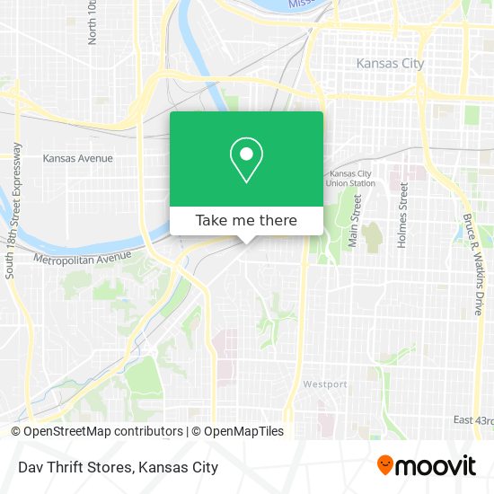 Dav Thrift Stores map