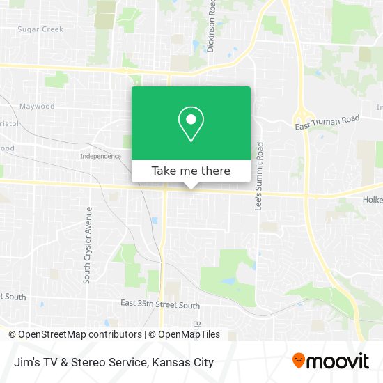 Jim's TV & Stereo Service map