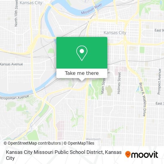 Mapa de Kansas City Missouri Public School District