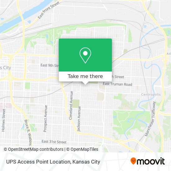 UPS Access Point Location map