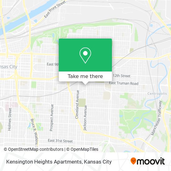 Mapa de Kensington Heights Apartments