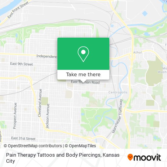 Pain Therapy Tattoos and Body Piercings map