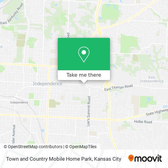 Town and Country Mobile Home Park map