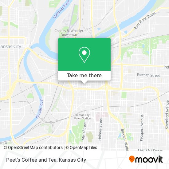 Peet's Coffee and Tea map