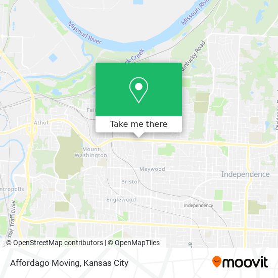 Affordago Moving map