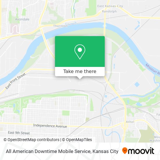 Mapa de All American Downtime Mobile Service