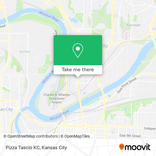 Mapa de Pizza Tascio KC