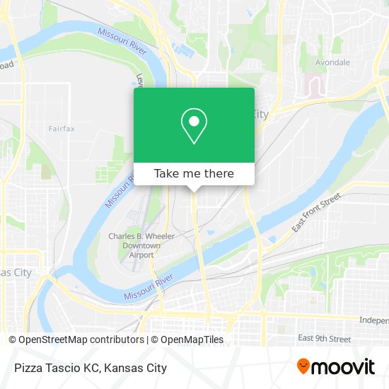 Pizza Tascio KC map