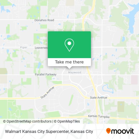 Mapa de Walmart Kansas City Supercenter