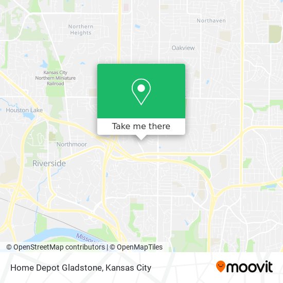 Home Depot Gladstone map