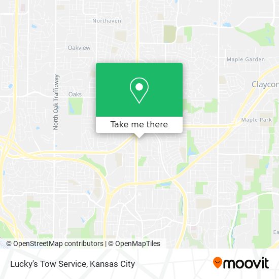 Lucky's Tow Service map