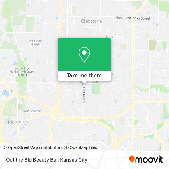 Out the Blu Beauty Bar map
