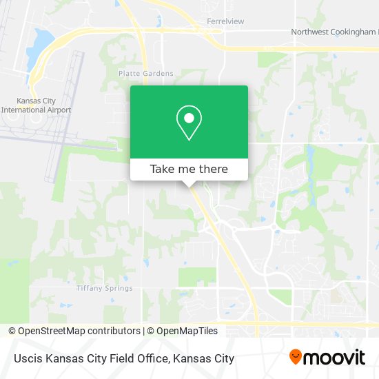 Mapa de Uscis Kansas City Field Office