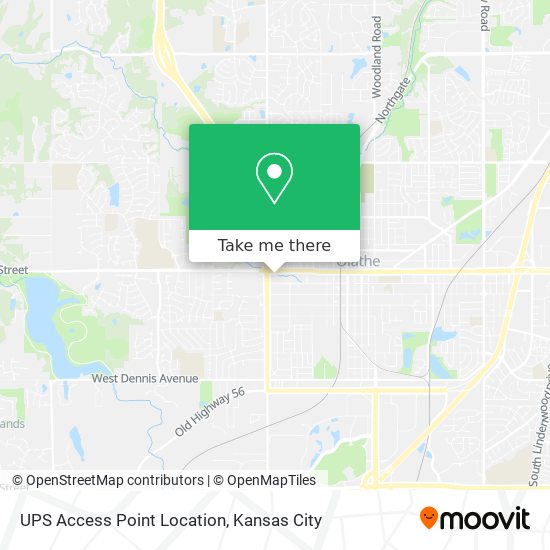 UPS Access Point Location map